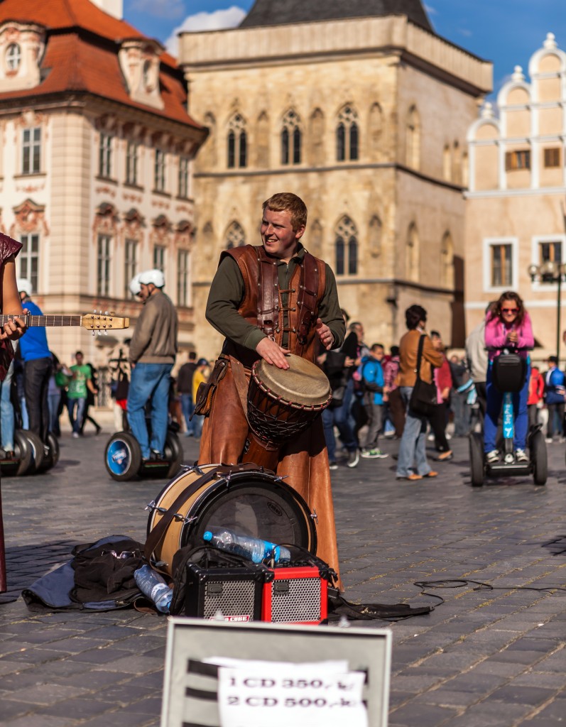Музыканты на Староместской площади